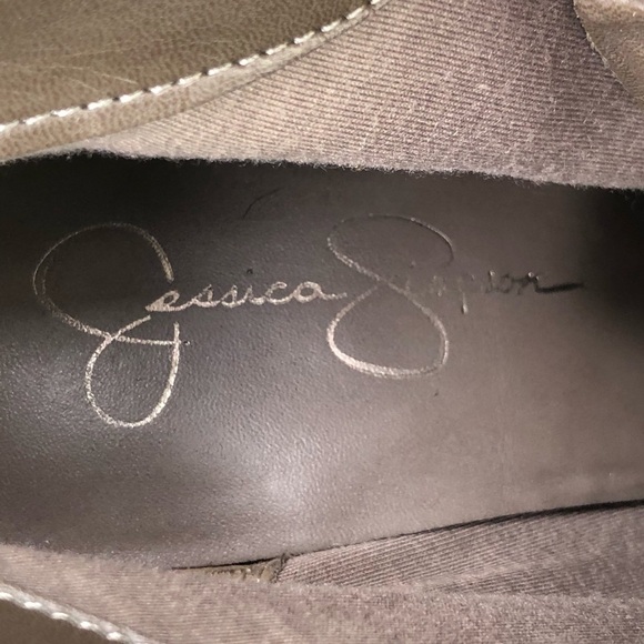 JESSICA Simpson Gray suede platform wedge booties - Picture 9 of 16